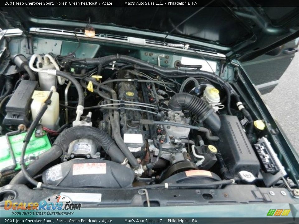 2001 Jeep Cherokee Sport 4.0 Litre OHV 12-Valve Inline 6 Cylinder Engine Photo #9