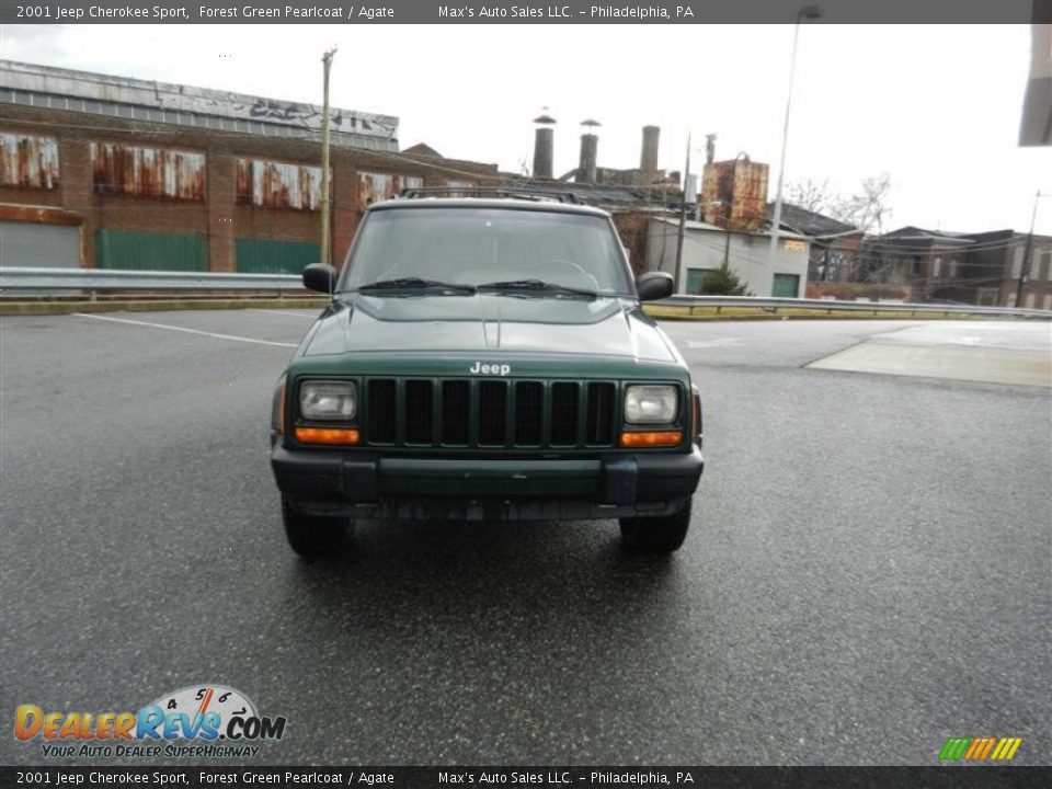 2001 Jeep Cherokee Sport Forest Green Pearlcoat / Agate Photo #10