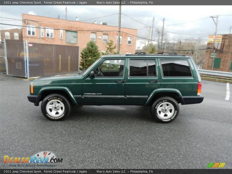 Forest Green Pearlcoat 2001 Jeep Cherokee Sport Photo #11