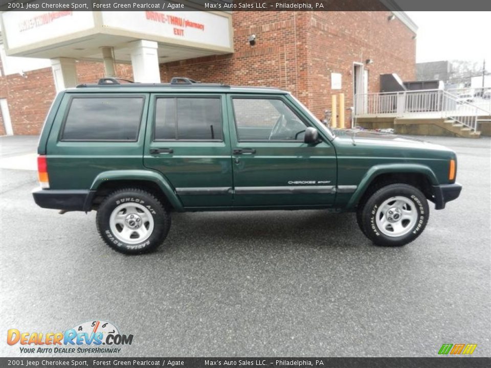 Forest Green Pearlcoat 2001 Jeep Cherokee Sport Photo #13