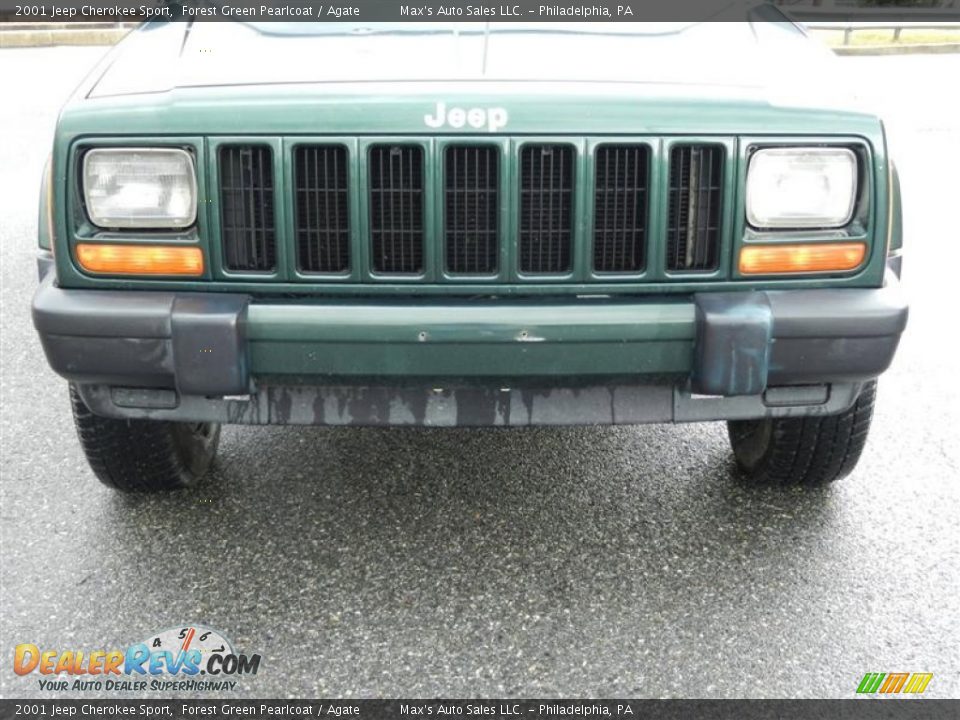 2001 Jeep Cherokee Sport Forest Green Pearlcoat / Agate Photo #14