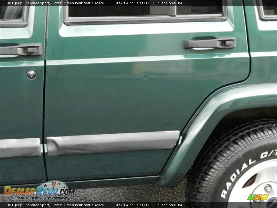 2001 Jeep Cherokee Sport Forest Green Pearlcoat / Agate Photo #19