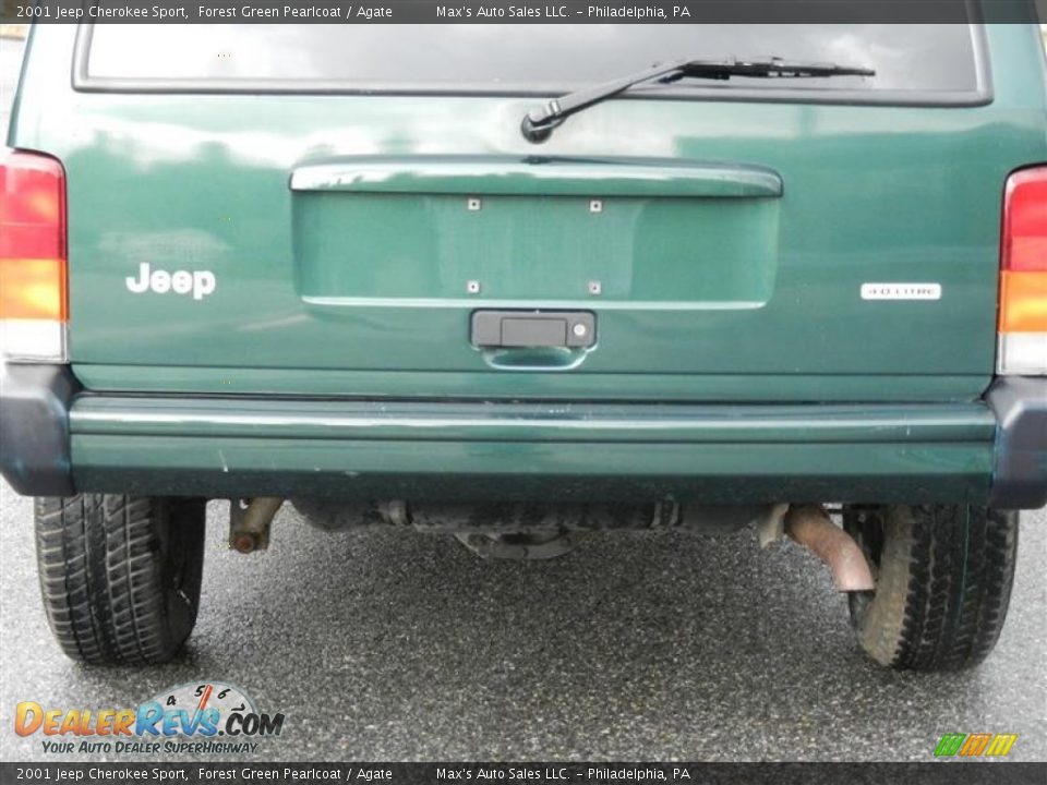 2001 Jeep Cherokee Sport Forest Green Pearlcoat / Agate Photo #22