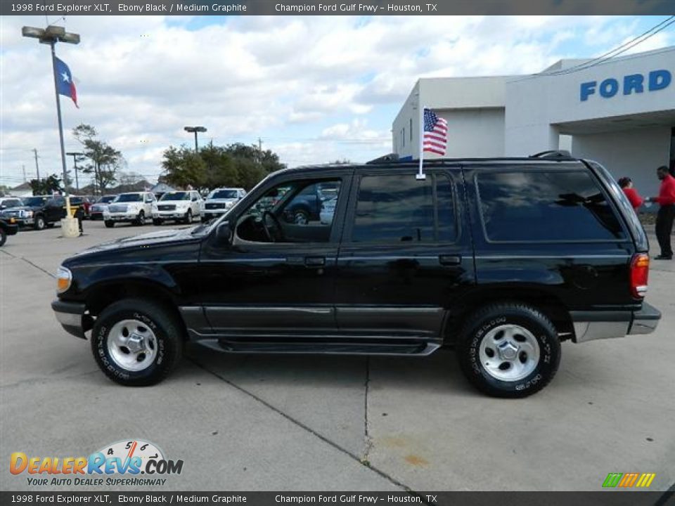 1998 Ford Explorer XLT Ebony Black / Medium Graphite Photo #8