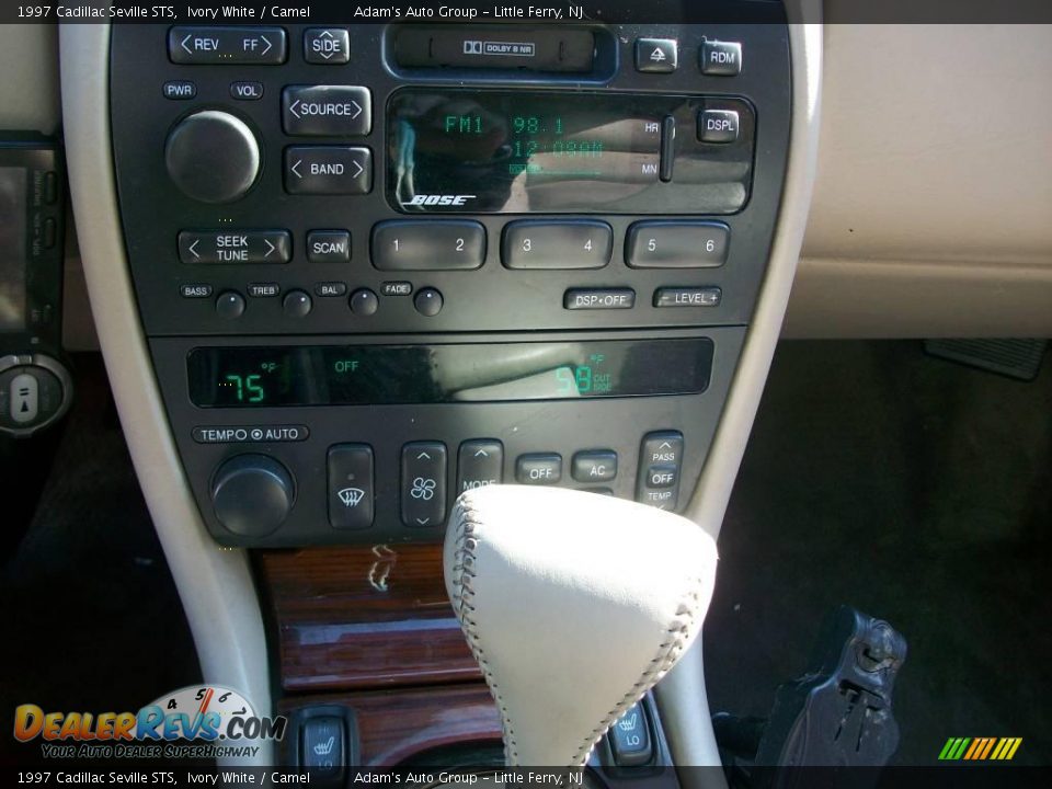 1997 Cadillac Seville STS Ivory White / Camel Photo #12