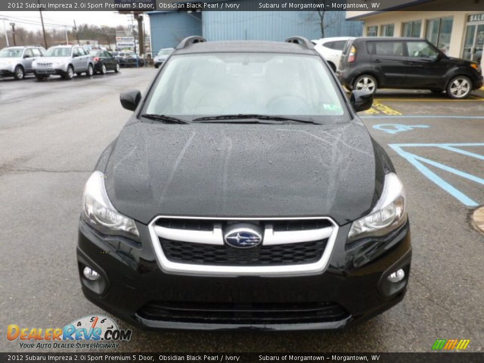 2012 Subaru Impreza 2.0i Sport Premium 5 Door Obsidian Black Pearl / Ivory Photo #2
