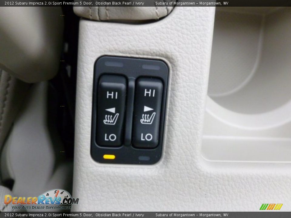 2012 Subaru Impreza 2.0i Sport Premium 5 Door Obsidian Black Pearl / Ivory Photo #18