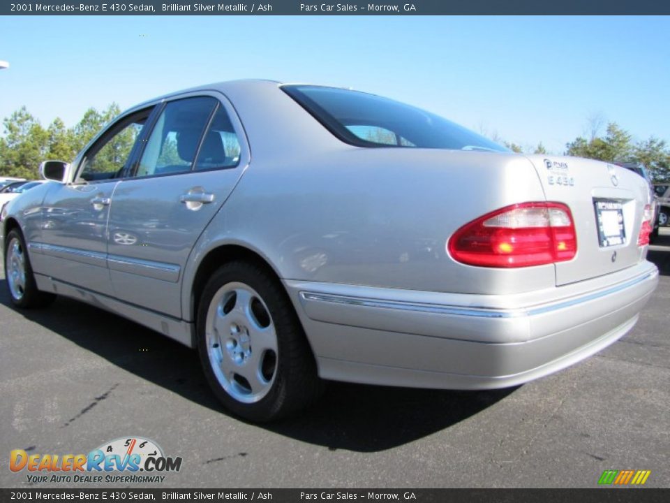 2001 Mercedes-Benz E 430 Sedan Brilliant Silver Metallic / Ash Photo #2