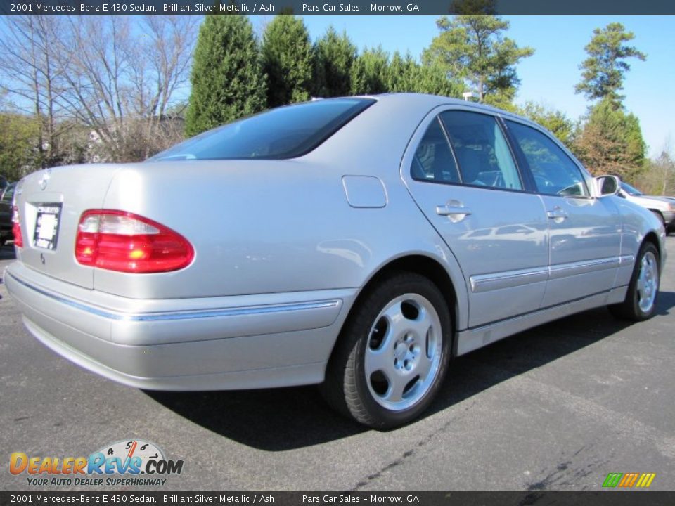 2001 Mercedes-Benz E 430 Sedan Brilliant Silver Metallic / Ash Photo #3