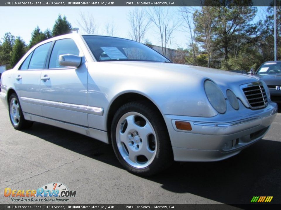 2001 Mercedes-Benz E 430 Sedan Brilliant Silver Metallic / Ash Photo #4