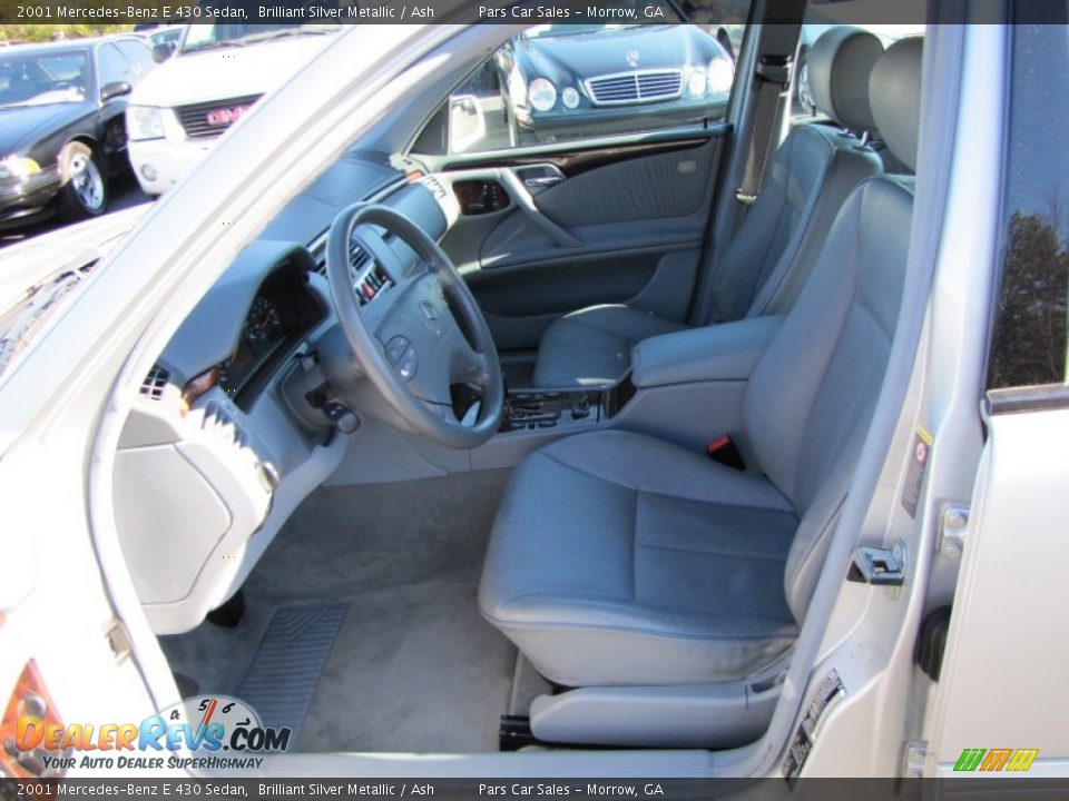 2001 Mercedes-Benz E 430 Sedan Brilliant Silver Metallic / Ash Photo #6