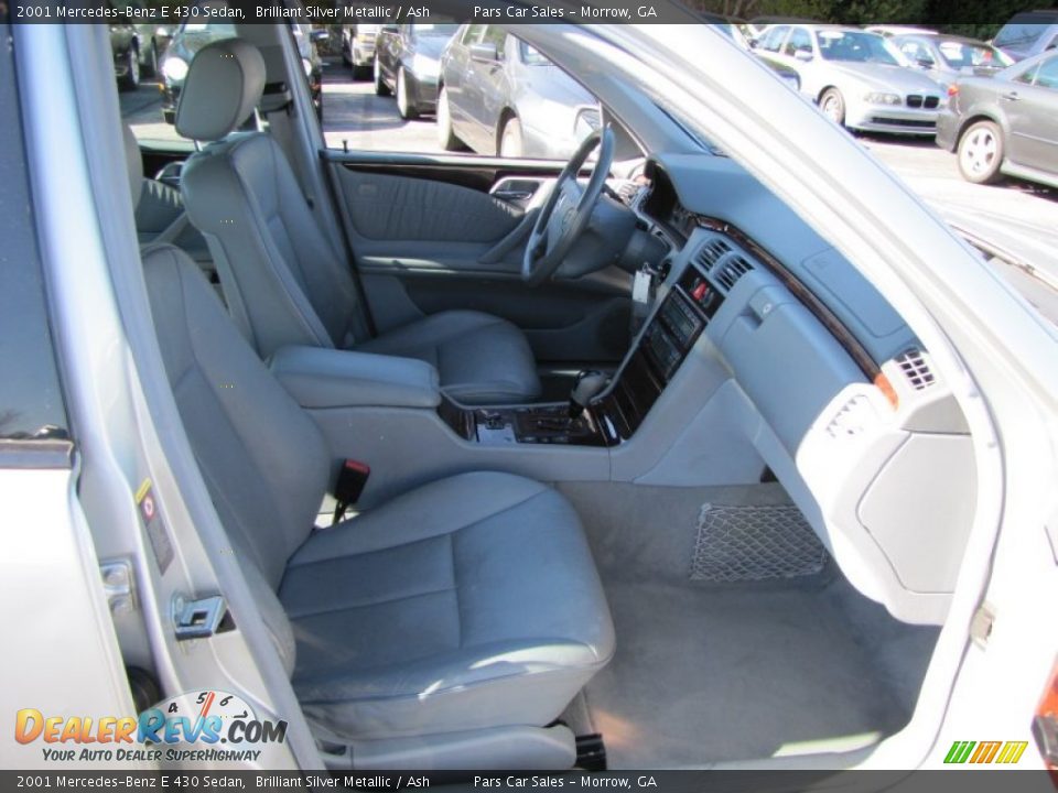 2001 Mercedes-Benz E 430 Sedan Brilliant Silver Metallic / Ash Photo #10
