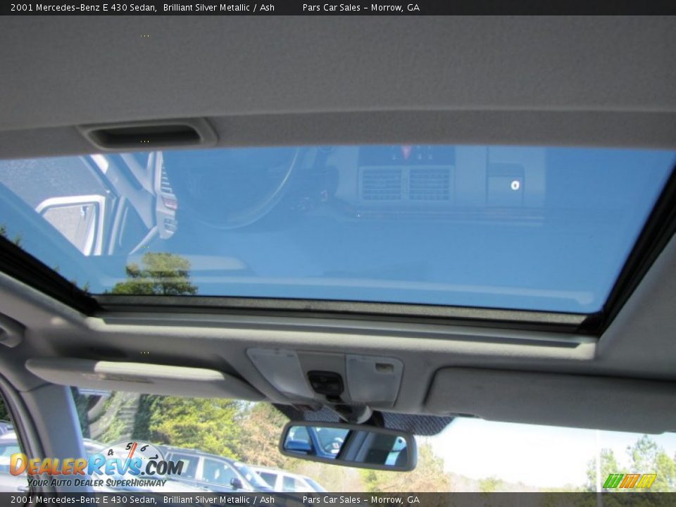 2001 Mercedes-Benz E 430 Sedan Brilliant Silver Metallic / Ash Photo #13
