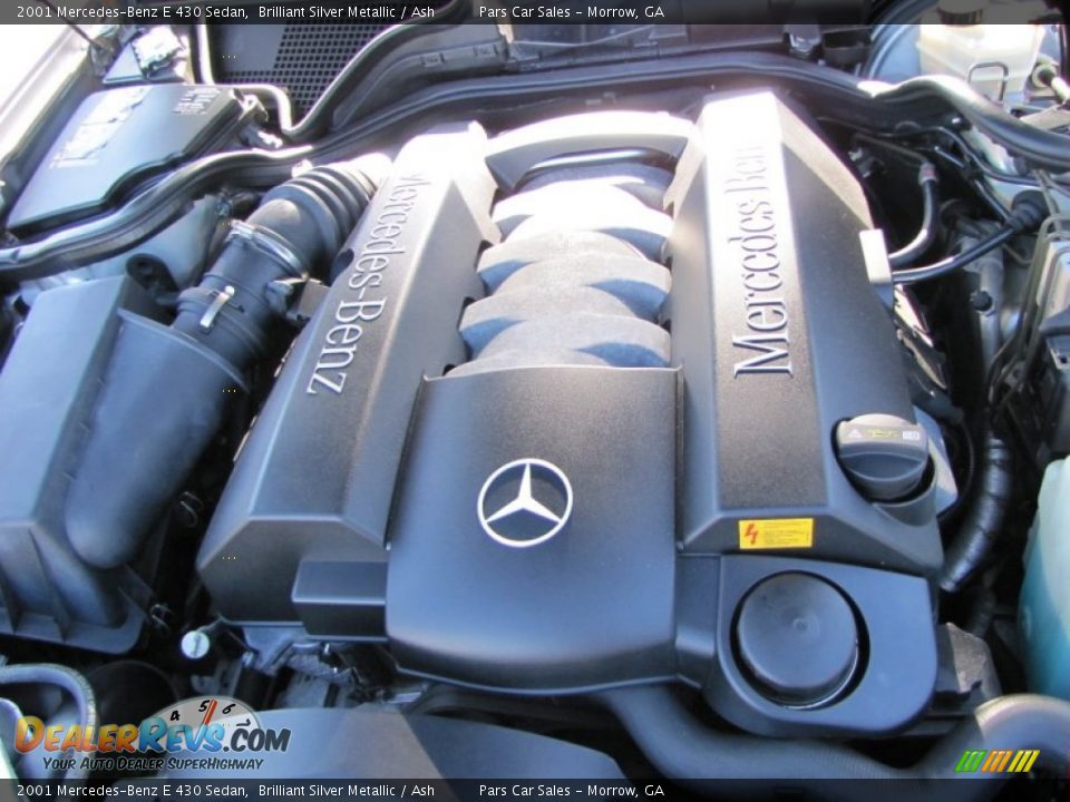 2001 Mercedes-Benz E 430 Sedan Brilliant Silver Metallic / Ash Photo #14