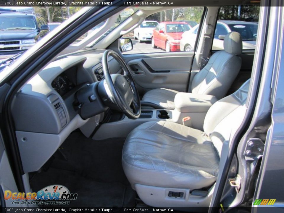 2003 Jeep Grand Cherokee Laredo Graphite Metallic / Taupe Photo #6