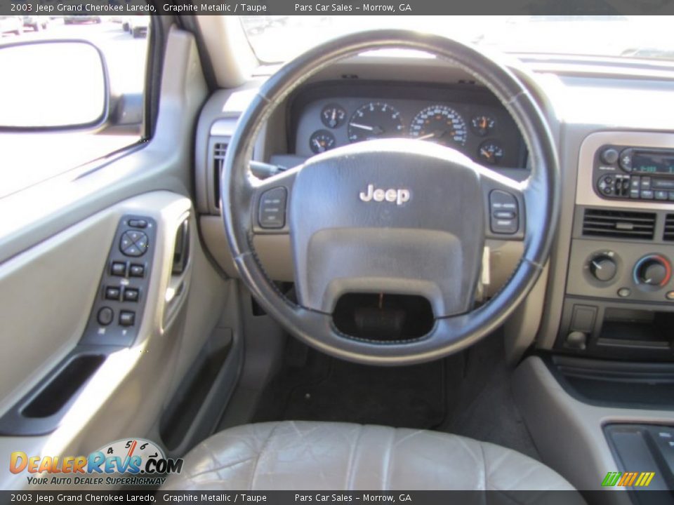 2003 Jeep Grand Cherokee Laredo Graphite Metallic / Taupe Photo #13
