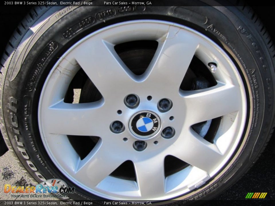 2003 BMW 3 Series 325i Sedan Electric Red / Beige Photo #5