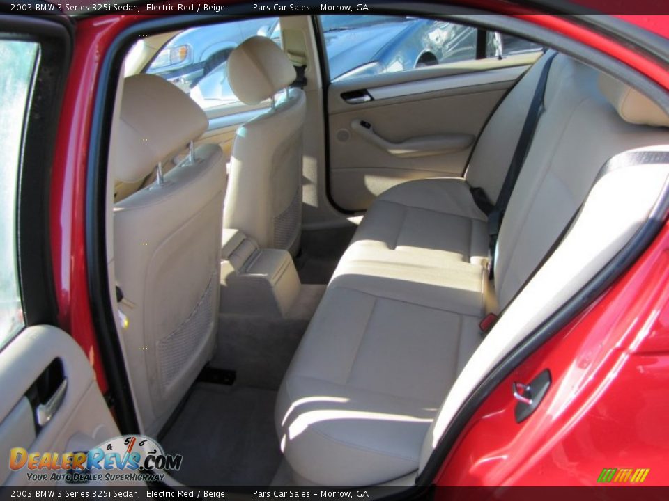 2003 BMW 3 Series 325i Sedan Electric Red / Beige Photo #7