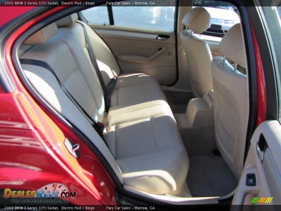 2003 BMW 3 Series 325i Sedan Electric Red / Beige Photo #9