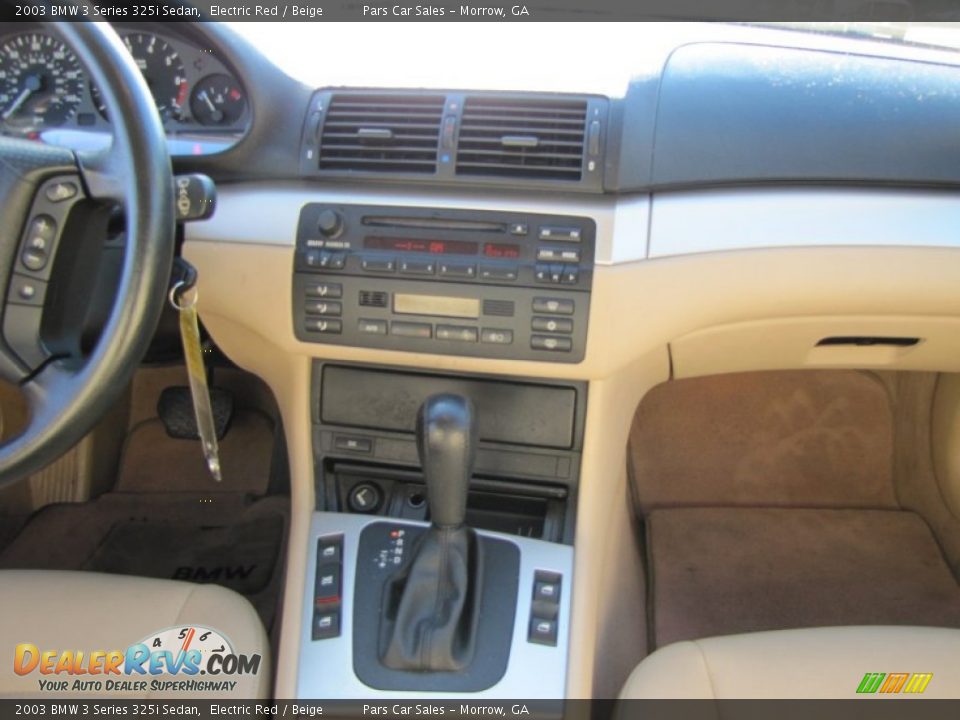 2003 BMW 3 Series 325i Sedan Electric Red / Beige Photo #11