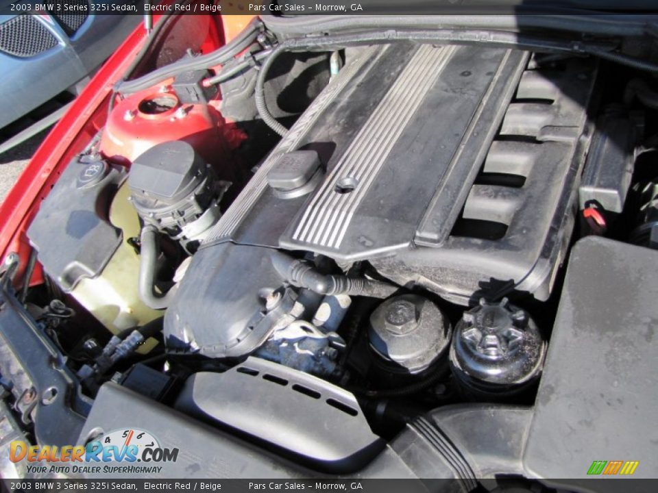 2003 BMW 3 Series 325i Sedan Electric Red / Beige Photo #14