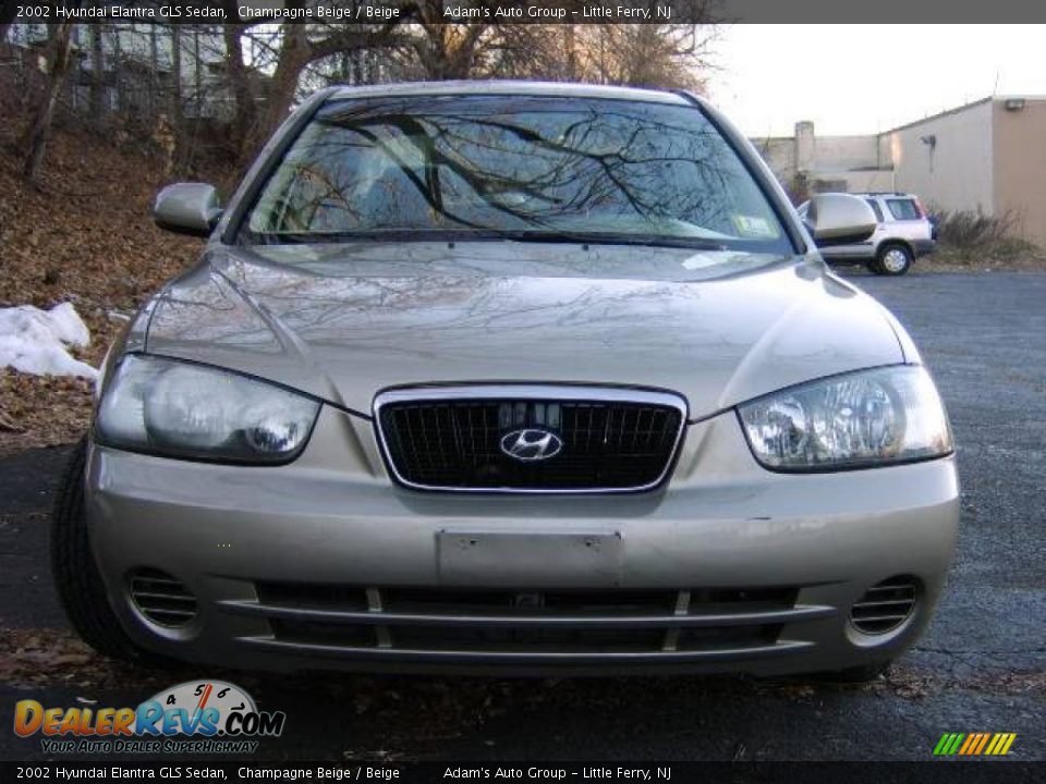 2002 Hyundai Elantra GLS Sedan Champagne Beige / Beige Photo #1
