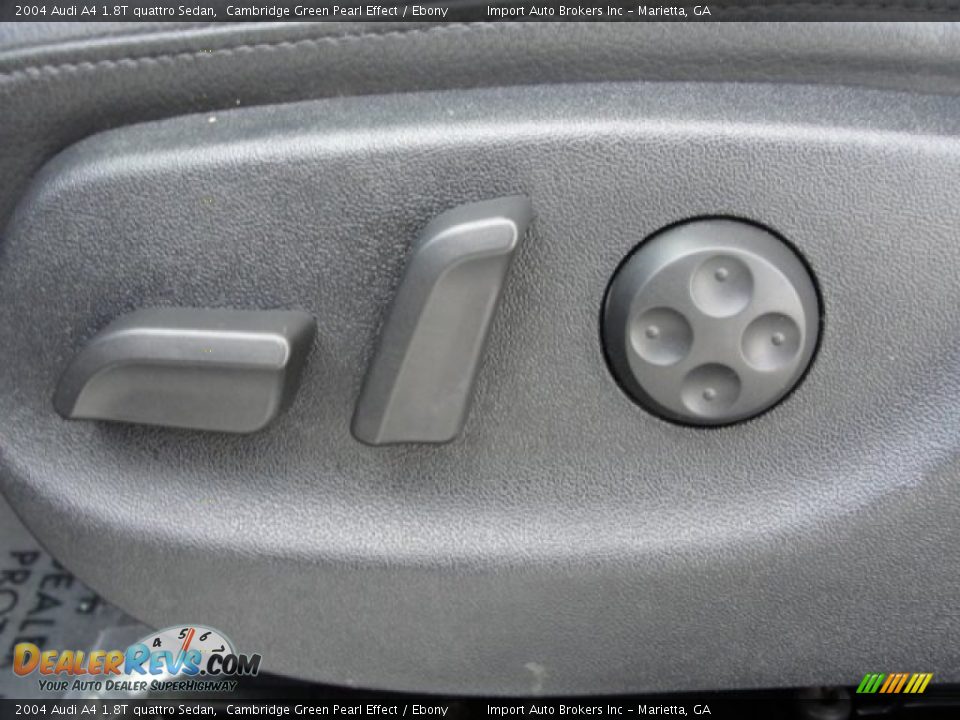2004 Audi A4 1.8T quattro Sedan Cambridge Green Pearl Effect / Ebony Photo #19