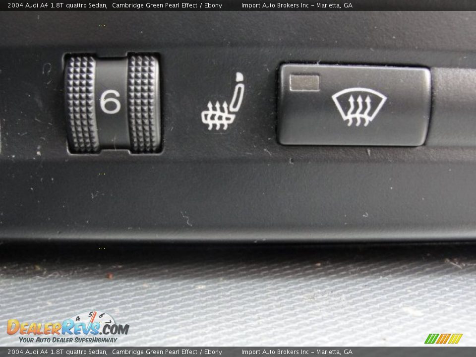 2004 Audi A4 1.8T quattro Sedan Cambridge Green Pearl Effect / Ebony Photo #24