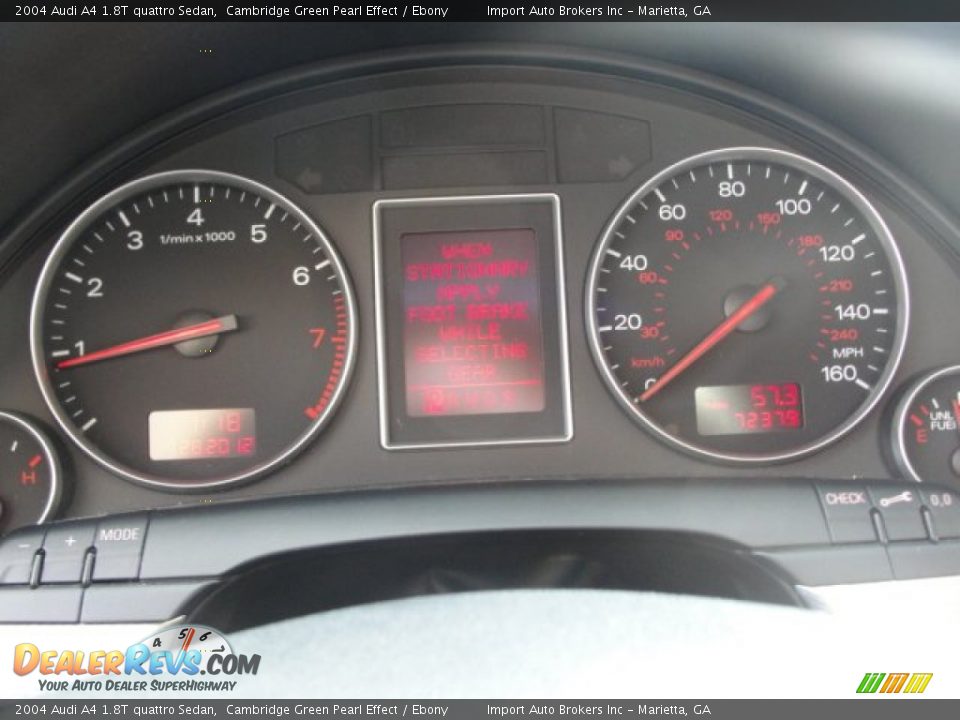 2004 Audi A4 1.8T quattro Sedan Cambridge Green Pearl Effect / Ebony Photo #27