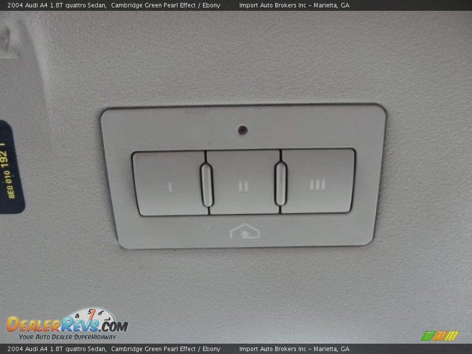 2004 Audi A4 1.8T quattro Sedan Cambridge Green Pearl Effect / Ebony Photo #30