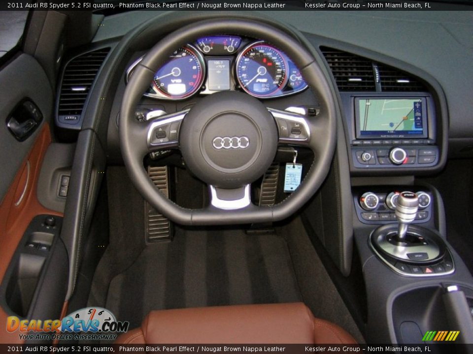 Dashboard of 2011 Audi R8 Spyder 5.2 FSI quattro Photo #17