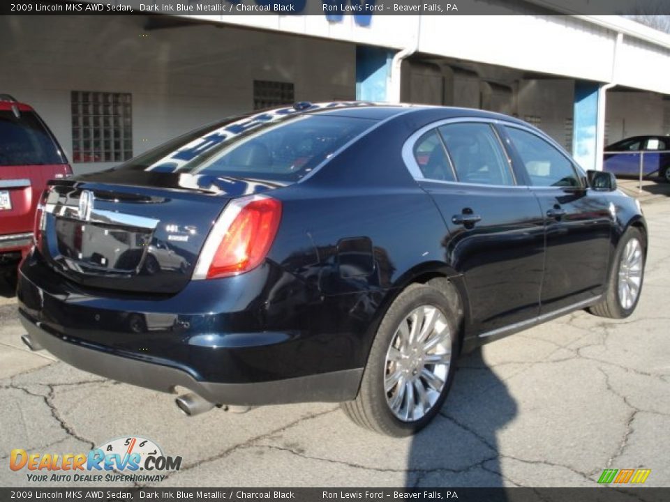 Dark Ink Blue Metallic 2009 Lincoln MKS AWD Sedan Photo #8