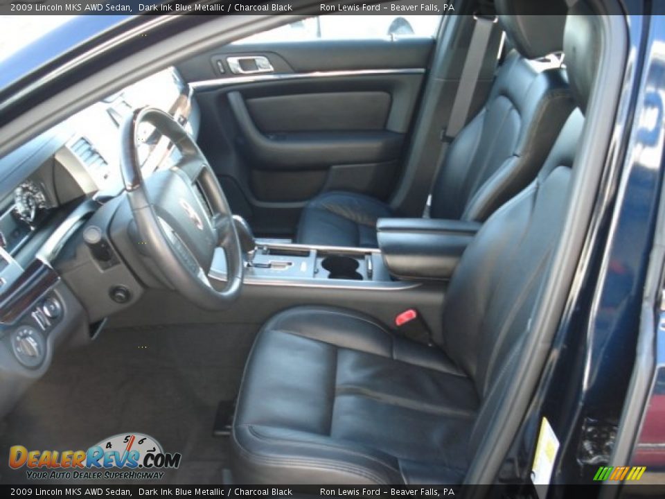 Charcoal Black Interior - 2009 Lincoln MKS AWD Sedan Photo #14