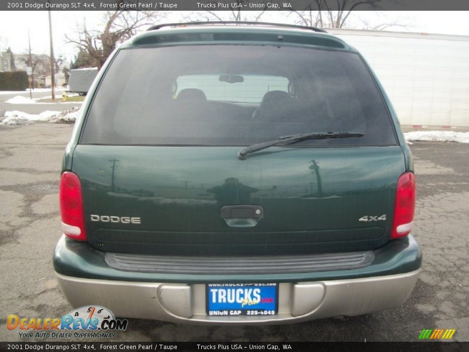 2001 Dodge Durango SLT 4x4 Forest Green Pearl / Taupe Photo #3