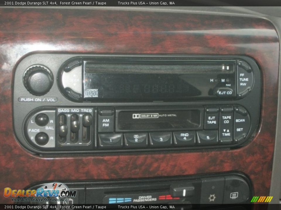 2001 Dodge Durango SLT 4x4 Forest Green Pearl / Taupe Photo #16