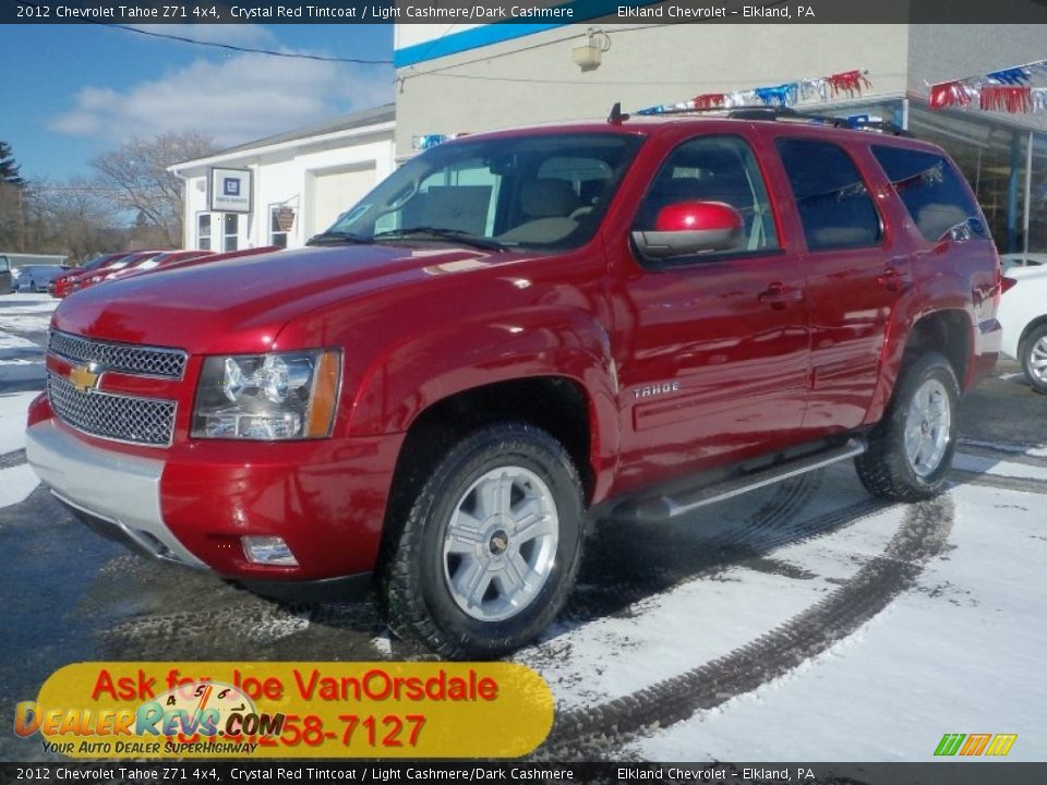 2012 Chevrolet Tahoe Z71 4x4 Crystal Red Tintcoat / Light Cashmere/Dark Cashmere Photo #1