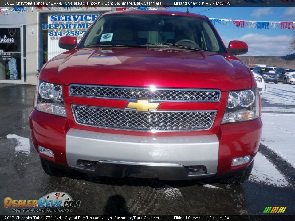 2012 Chevrolet Tahoe Z71 4x4 Crystal Red Tintcoat / Light Cashmere/Dark Cashmere Photo #2