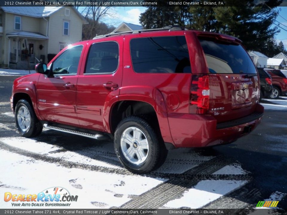 2012 Chevrolet Tahoe Z71 4x4 Crystal Red Tintcoat / Light Cashmere/Dark Cashmere Photo #7