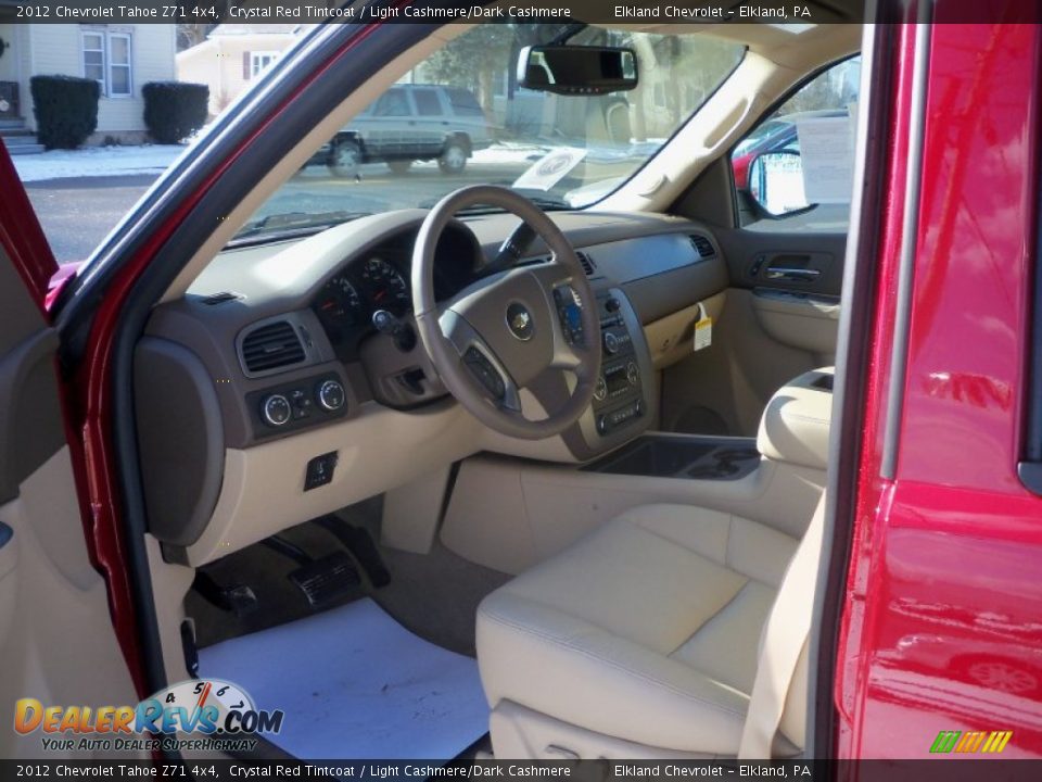 2012 Chevrolet Tahoe Z71 4x4 Crystal Red Tintcoat / Light Cashmere/Dark Cashmere Photo #28