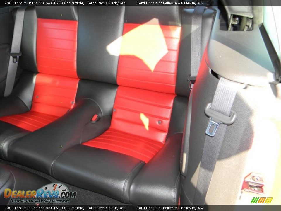 2008 Ford Mustang Shelby GT500 Convertible Torch Red / Black/Red Photo #9