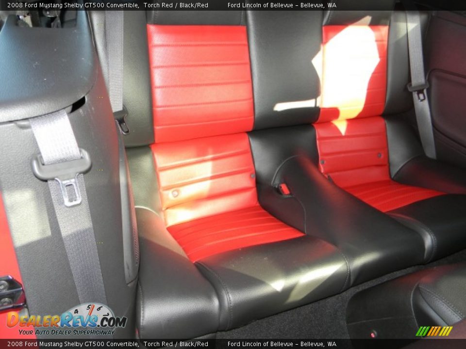 2008 Ford Mustang Shelby GT500 Convertible Torch Red / Black/Red Photo #10