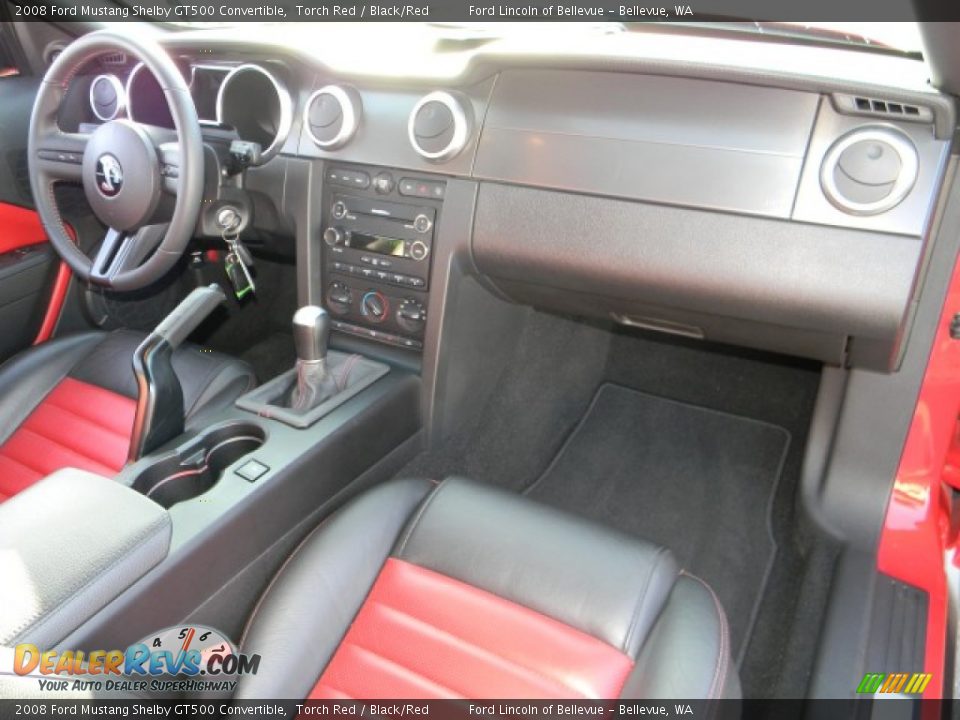2008 Ford Mustang Shelby GT500 Convertible Torch Red / Black/Red Photo #12