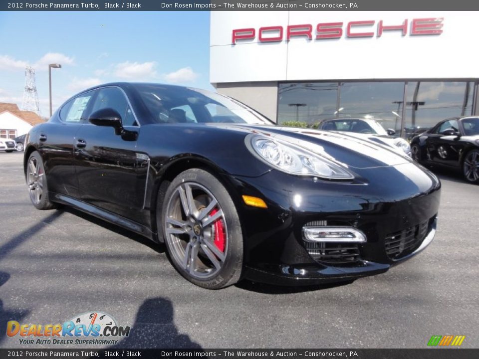 2012 Porsche Panamera Turbo Black / Black Photo #1