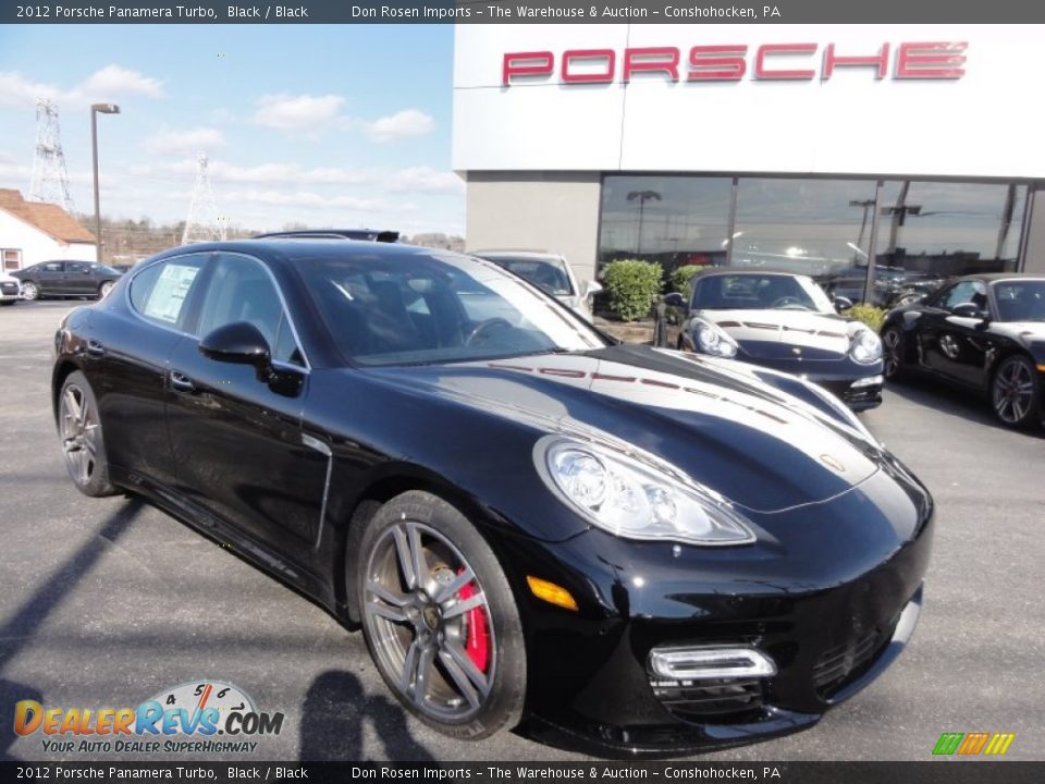 Front 3/4 View of 2012 Porsche Panamera Turbo Photo #4