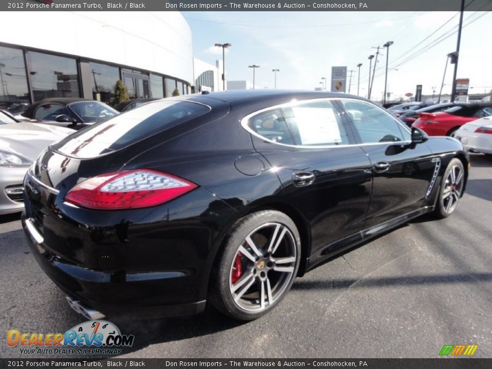 2012 Porsche Panamera Turbo Black / Black Photo #6