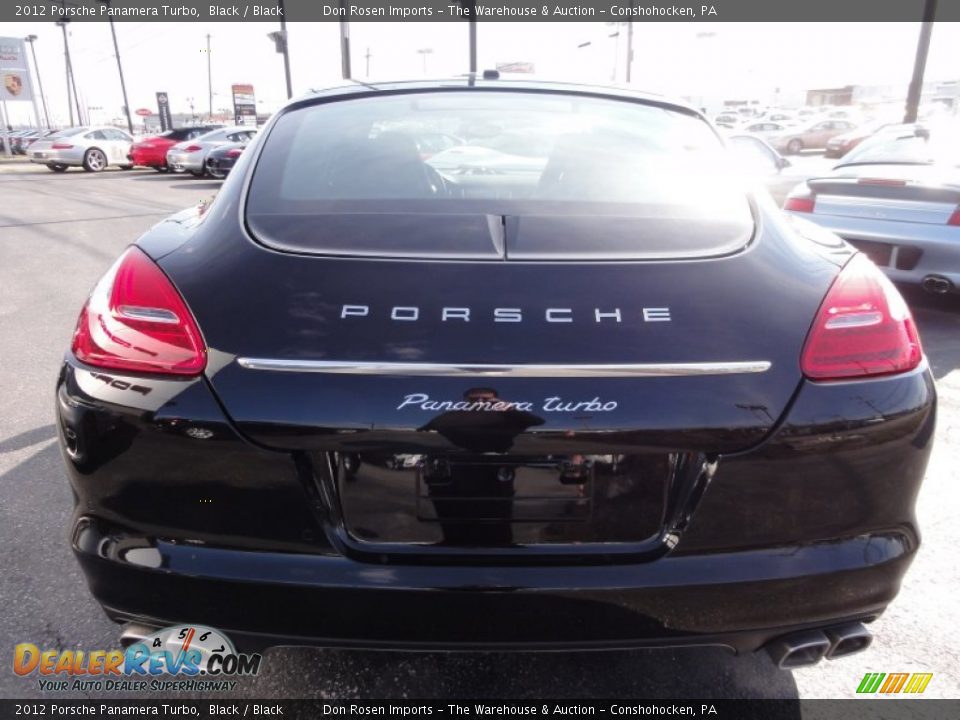 2012 Porsche Panamera Turbo Black / Black Photo #7