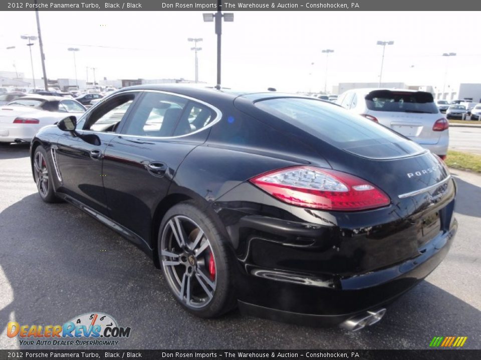 2012 Porsche Panamera Turbo Black / Black Photo #8