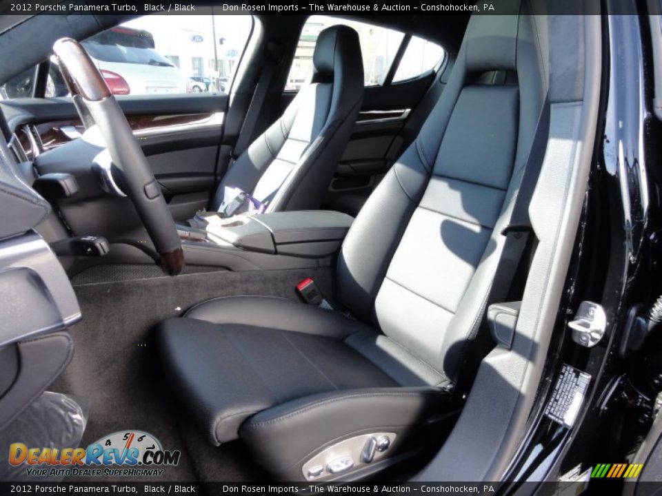 Black Interior - 2012 Porsche Panamera Turbo Photo #16