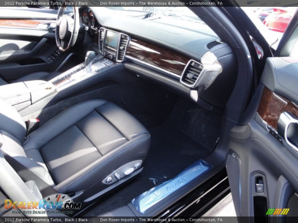 2012 Porsche Panamera Turbo Black / Black Photo #17