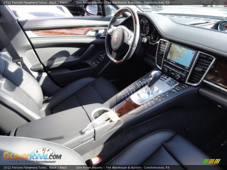 2012 Porsche Panamera Turbo Black / Black Photo #18